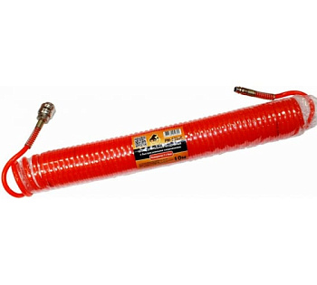 Шланг спиральный для пневмоинструмента L=10м 5*8мм Русский Мастер РМ-52305