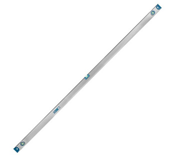 Уровень алюминиевый скелетный, 2 глазка+1 поворотный на 360, магн. лента, линейка, 2000мм