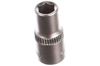 Торцовая головка 7мм 1/4" ЗУБР Мастер, хроматированное покрытие 