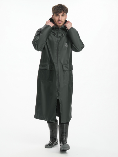 Плащ влагозащитный Тайфун (Нейлон/ПВХ,200), зеленый