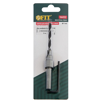 Сверло с зенкером для мебельных стяжек 5 мм/ зенкер 9,5 мм (для стяжки 7*70)