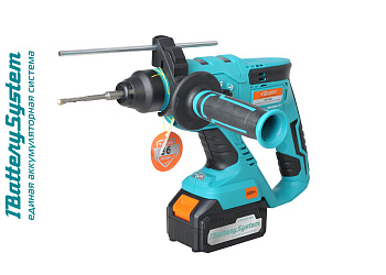 Аккумуляторный перфоратор б/щ Sturm!,18 В,3 реж,1BatterySystem, 2.2 Дж, 4 реж, 20мм, 1х3.0Ач, ЗУ, кейс