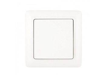 Выключатель 1кл. белый накладной  bolleto 7021 in home