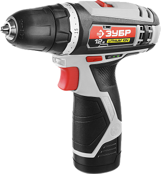 Дрель-шуруповерт, 12 В, МАСТЕР ЗУБР