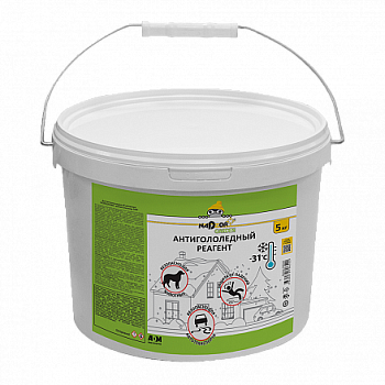 Антигололедный реагент COOL123 ведро 5 кг Nadzor Garden