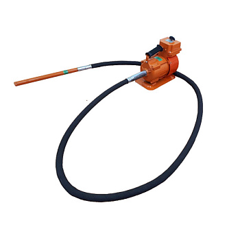 Вибратор электрический глубинный ВИ-1-17-3 на 220 В (Двигатель+вал 3 м + булава 51)