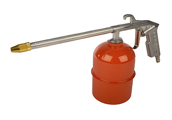 Пистолет моечный и для вязк жидк 3-4 бар, AU-1720-04  сопло медное d=3,5мм, бачок 0,9л, Sturm!