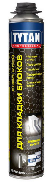 Клей для кладки блоков EURO Tytan Professional 870 мл