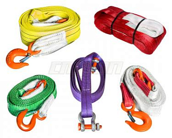 Строп буксировочный  7,0 т. (L=5,0м) 60мм в 1 слой с двумя петлями