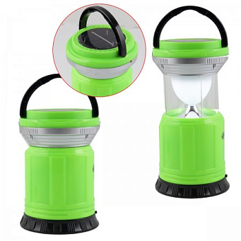 Облик фонарь кемпинговый 6014 (акк. 4V 2Ah) 15св/д зел/пласт 