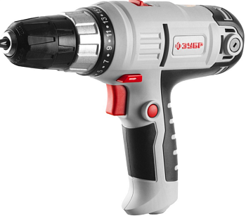Дрель-шуруповерт сетев.ЗУБР 220В,двиг.перем.тока,макс крепеж 6мм,БЗП 10мм,300Вт