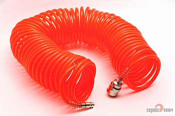 Шланг спиральный для пневмоинструмента L=10 м Сервис Ключ 70606