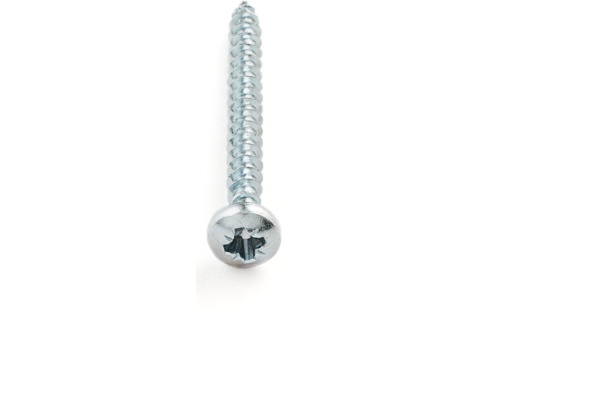 Саморез 4,5*45 универс. по дерев. сферич.бел.цинк Basik