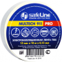 Изолента 15мм*20м ПВХ, белая Safeline 150мкм