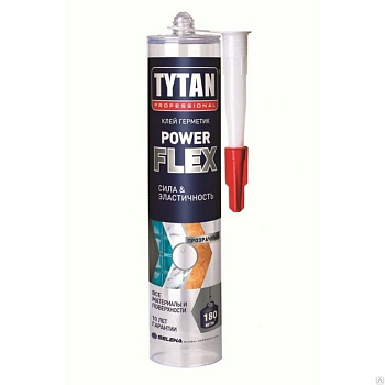 Клей монтажный Power Flex прозрачный Tytan Professional 290 мл