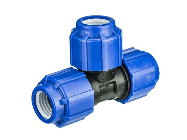 Тройник 50050025 Lm34014252525 25мм, компрессионный, для ПЭ труб, (шт.)