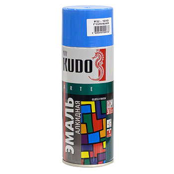 Краска универсальная голубая 520мл RAL5012 KUDO