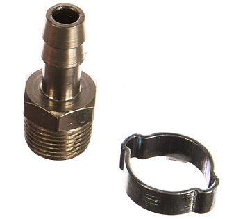 Переходник 3/8"М внутр на елочку 10мм с обжимн кольцом 10*15мм 180263