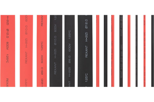 Трубка термоусадочная №6 Максимум набор 14шт. Rexant