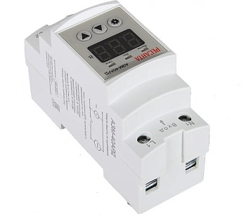 Блок защиты от повыш напряжения АЗМ-40АРД регулируемый с дисплеем Ресанта 61/22/30