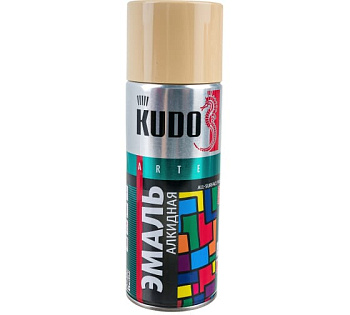 Краска универсальная кремовая 520мл RAL1001 KUDO