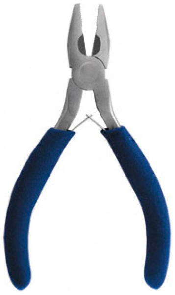 Плоскогубцы 120мм комбинированные мини синие ручки