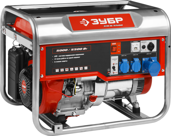 Электрогенератор 5500 Вт, МАСТЕР ЗУБР