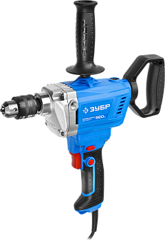 Дрель-миксер реверсивная, ЗУБР Профессионал ЗДМ-820 РМ, 50 Нм, патрон 13мм, 0-650 об/мин, 820 Вт