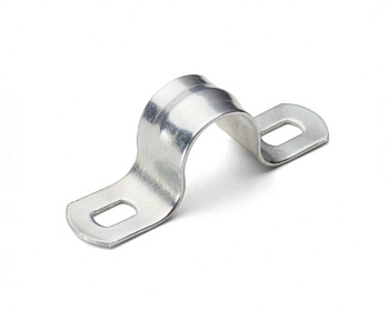 Скоба 19-20мм двухлапковая цинк