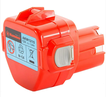 Аккумулятор Hammerflex AKM1215 12В, 1.5Ач, NiCd для MAKITA