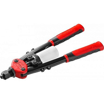 Заклепочник двуручный силовой д/закл д=2,4-4,8мм-ЗУБР Т-48 алюм,сталь,нерж сталь, усил.литой корупс