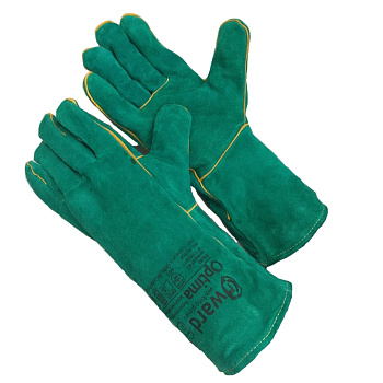 Краги из спилка зеленого цвета GWARD Optima 12/60