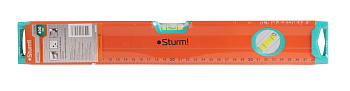 Уровень АНТИУДАРНЫЙ, МАГНИТНЫЙ, 3 глазка 400мм Sturm!