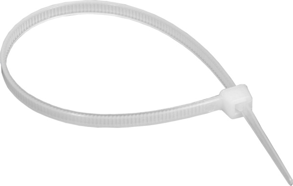 Хомут 7,6*450 нейлоновый белый (100шт/упак)
