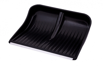 ЛОПАТА снеговая (№8) 500х400   д-35 Алюм. планка, ДЕРЕВЯННЫЙ черенок, V-ручка 