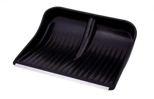 ЛОПАТА снеговая (№8) 500х400   д-35 Алюм. планка, ДЕРЕВЯННЫЙ черенок, V-ручка 