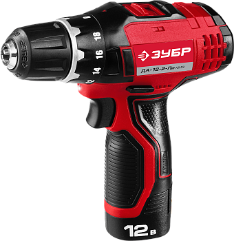 Дрель - шуруповерт акк, ДА-12-2-Ли КМ3 МАСТЕР ЗУБР