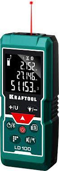 Дальномер "LD-100" лазерный, дальность 5см - 100м, точность 1,5 мм, KRAFTOOL