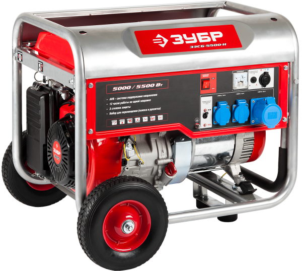Электрогенератор колеса 5500 Вт, МАСТЕР ЗУБР