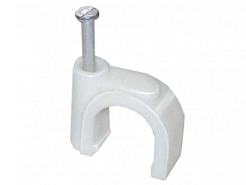 Скоба 9мм круглая пластиковая (20шт/упак)