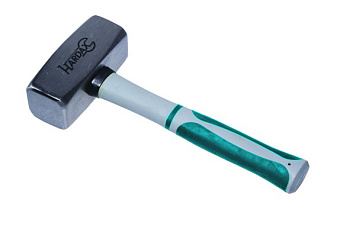 Кувалда кованая,фиберглассовая рукоятка 1000г длина рукоятки 220мм