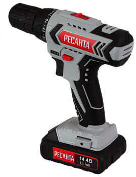 Дрель-шуруповерт аккумуляторная ДА-14-2ЛК Ресанта