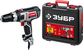 Дрель-шуруповерт сетевая, 400 ВТ, 40 Н*м, МАСТЕР ЗУБР