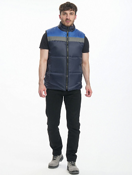 Жилет утепленный Экспертный СОП (тк.Оксфорд), т.синий/васильковый