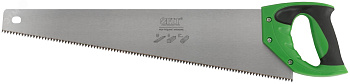 Ножовка по дереву 400мм, крупный каленый зуб, 2Д, 5 TPI заточка пластиковая ручка