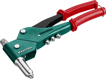 KRAFTOOL Combo3-M6 комбинированный заклепочник поворотный 0-360° в кейсе