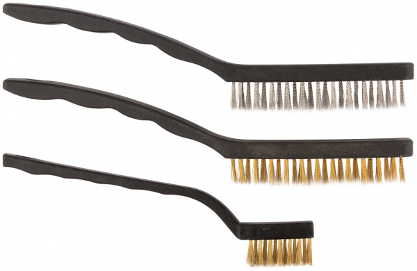 Корщетки-мини удлин. набор 3шт,нерж.сталь/латунь 230мм/2шт и 170мм/1шт