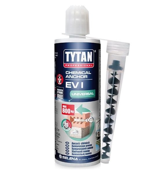 Анкер химический универсальный EV-I серый Tytan Professional 165 мл