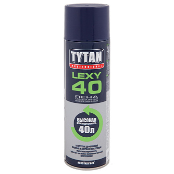 Пена монтажная бытовая всесезонная Lexy O2 40 Tytan Professional 500 мл.