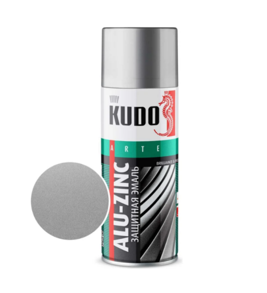 Краска универсальная алюминиево-цинковая 520мл KUDO